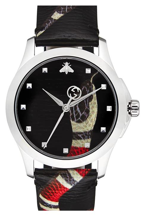 gucci watch snake strap|watch Gucci snake video.